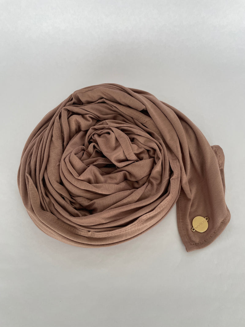 Jersey Hijab - Brown