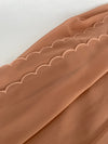 Chiffon Scallop - Dark Peach