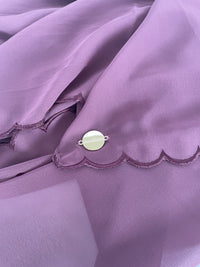 Chiffon Scallop - Rose Dark