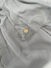 Chiffon Scallop - Grey