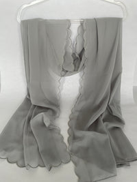 Chiffon Scallop - Grey