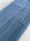 Chiffon Scallop - Light Blue