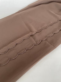 Chiffon Scallop - Brown