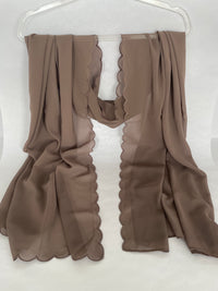 Chiffon Scallop - Brown