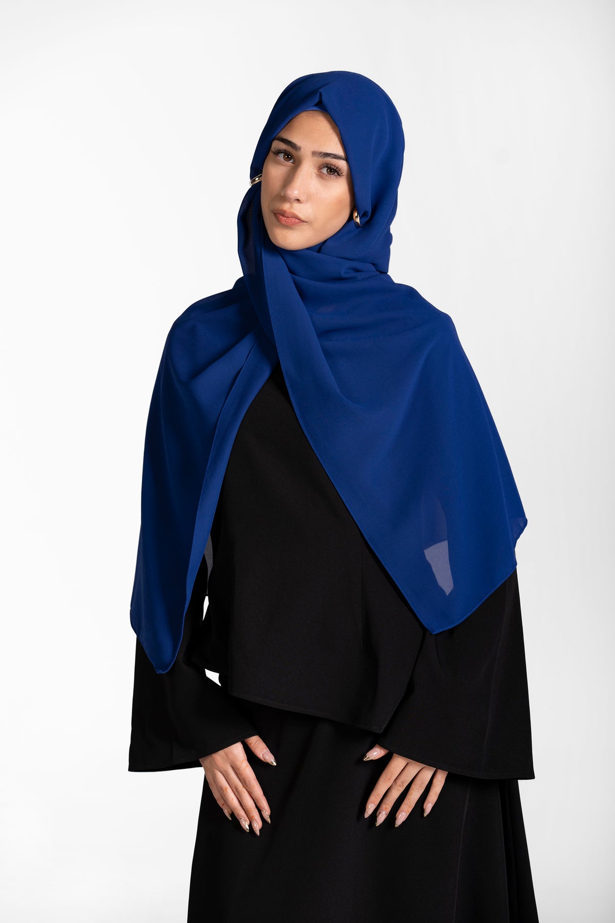 Chiffon Hijab Set With Matching Hijab Cap